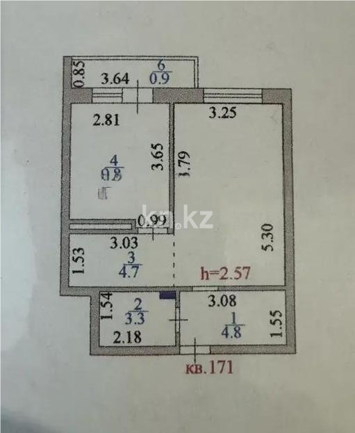 Продажа 2-комнатной квартиры, 40.6 м² в Астане - фото 7