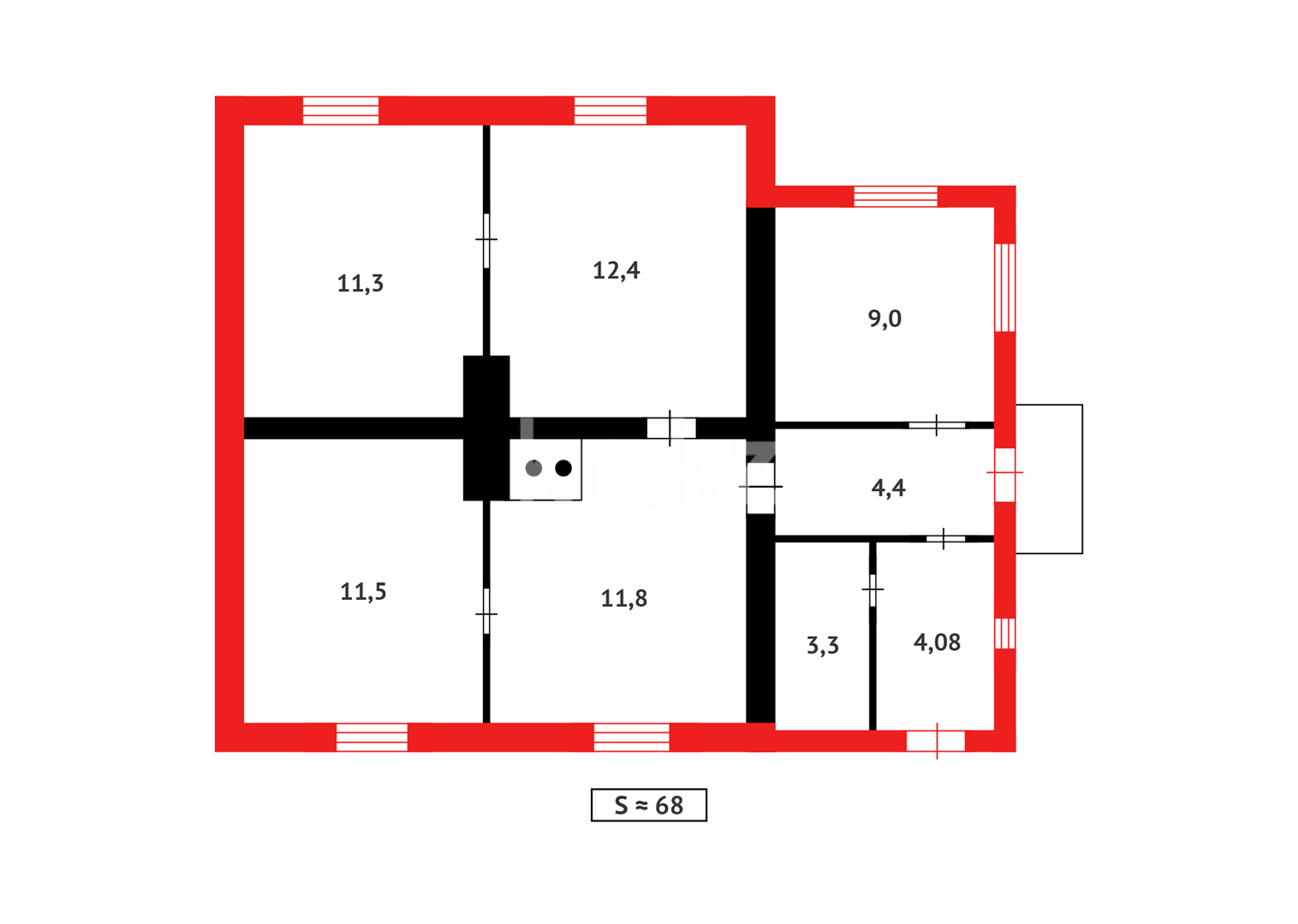 Продажа 3-комнатного дома, 68 м² в Темиртау - фото 12