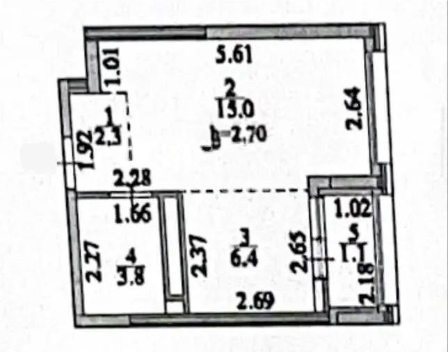 Продажа 1-комнатной квартиры, 29 м² в Астане - фото 2