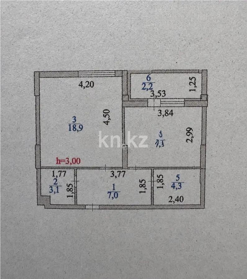 Продажа 1-комнатной квартиры, 46.7 м² в Астане - фото 4