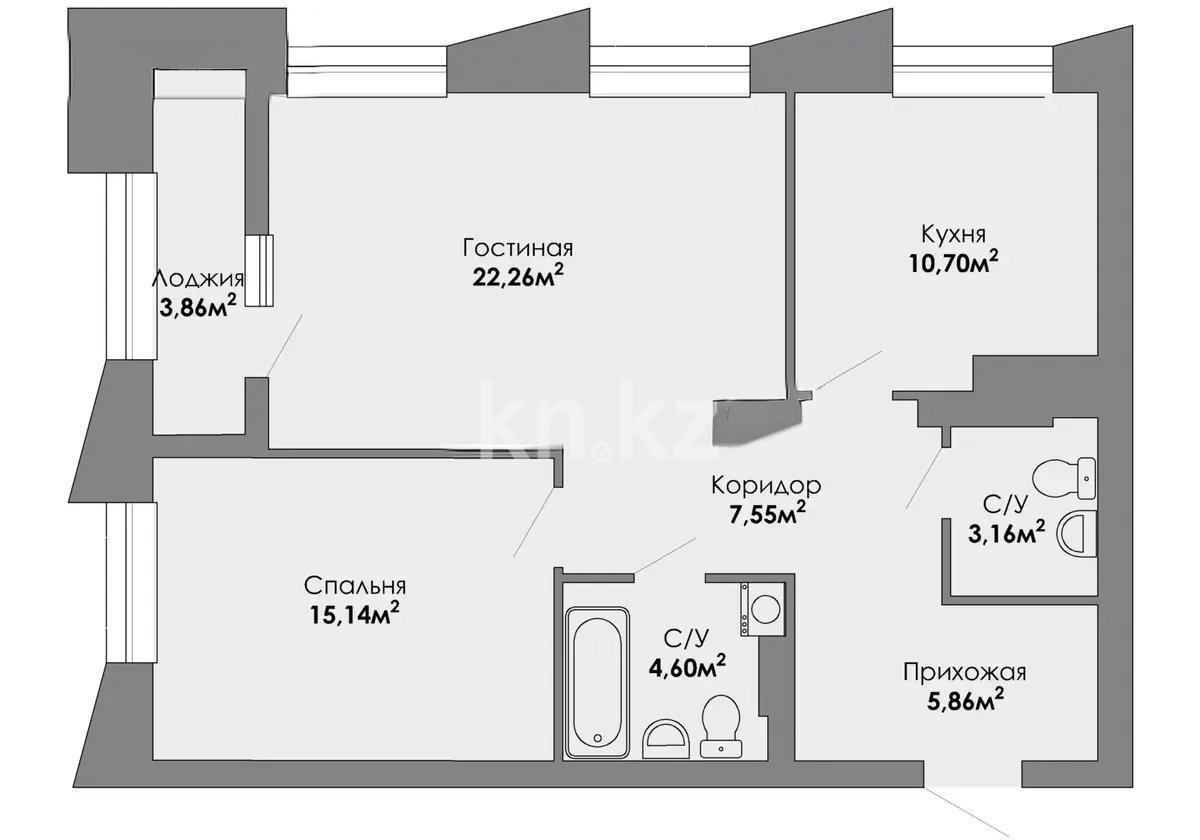 Продажа 4-комнатной квартиры, 70 м², ул. Розыбакиева, дом  310а в Алматы