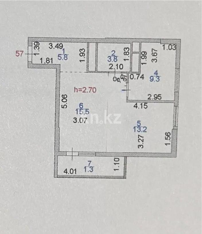 Продажа 2-комнатной квартиры, 51 м² в Астане - фото 5