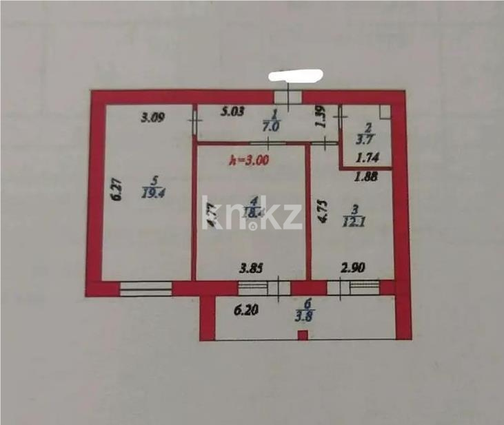 Продажа 2-комнатной квартиры, 64.4 м² в Астане - фото 4