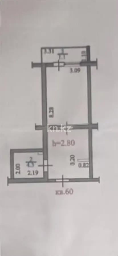 Продажа 1-комнатной квартиры, 31 м² в Алматы