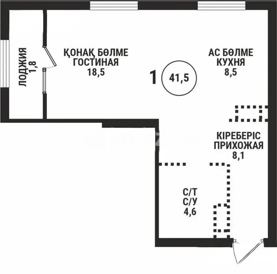 Продажа 2-комнатной квартиры, 44 м² в Алматы - фото 4
