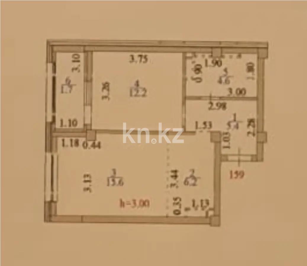 Продажа 1-комнатной квартиры, 45.7 м² в Астане - фото 3