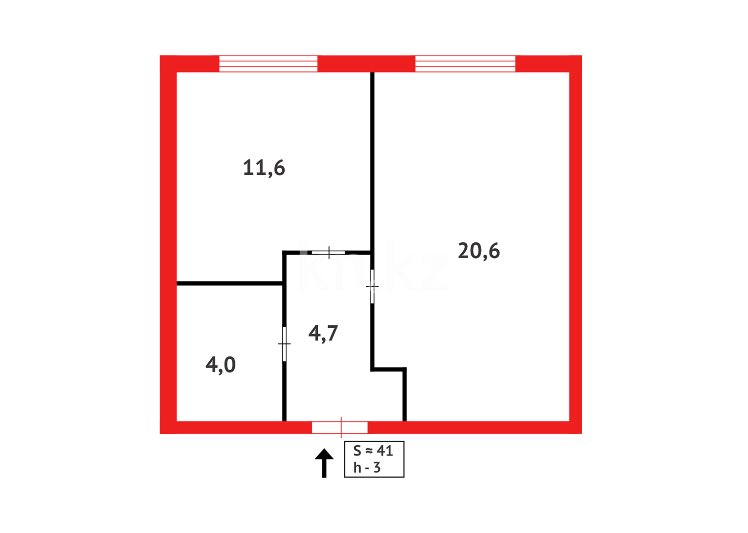 Продажа 1-комнатной квартиры, 41 м² в Астане - фото 15
