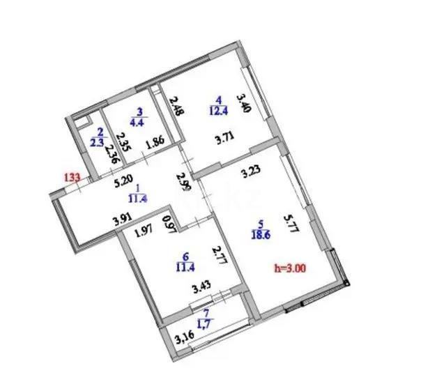 Продажа 2-комнатной квартиры, 62 м² в Астане - фото 5