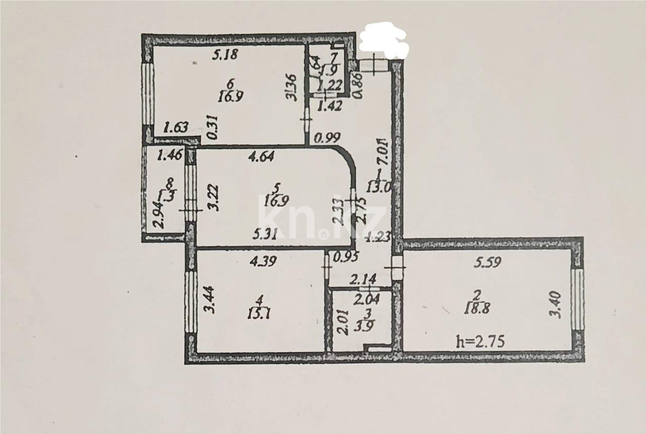 Продажа 3-комнатной квартиры, 90 м² в Астане - фото 12