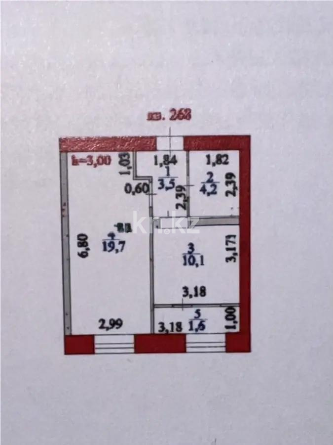 Продажа 1-комнатной квартиры, 39.1 м², ул. Нажимеденова, дом  30/1 в Астане
