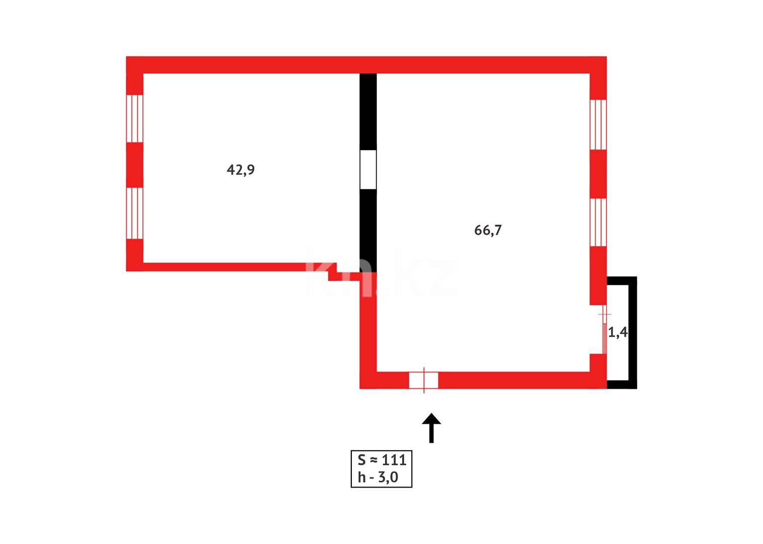 Продажа 4-комнатной квартиры, 110 м² в Караганде - фото 20