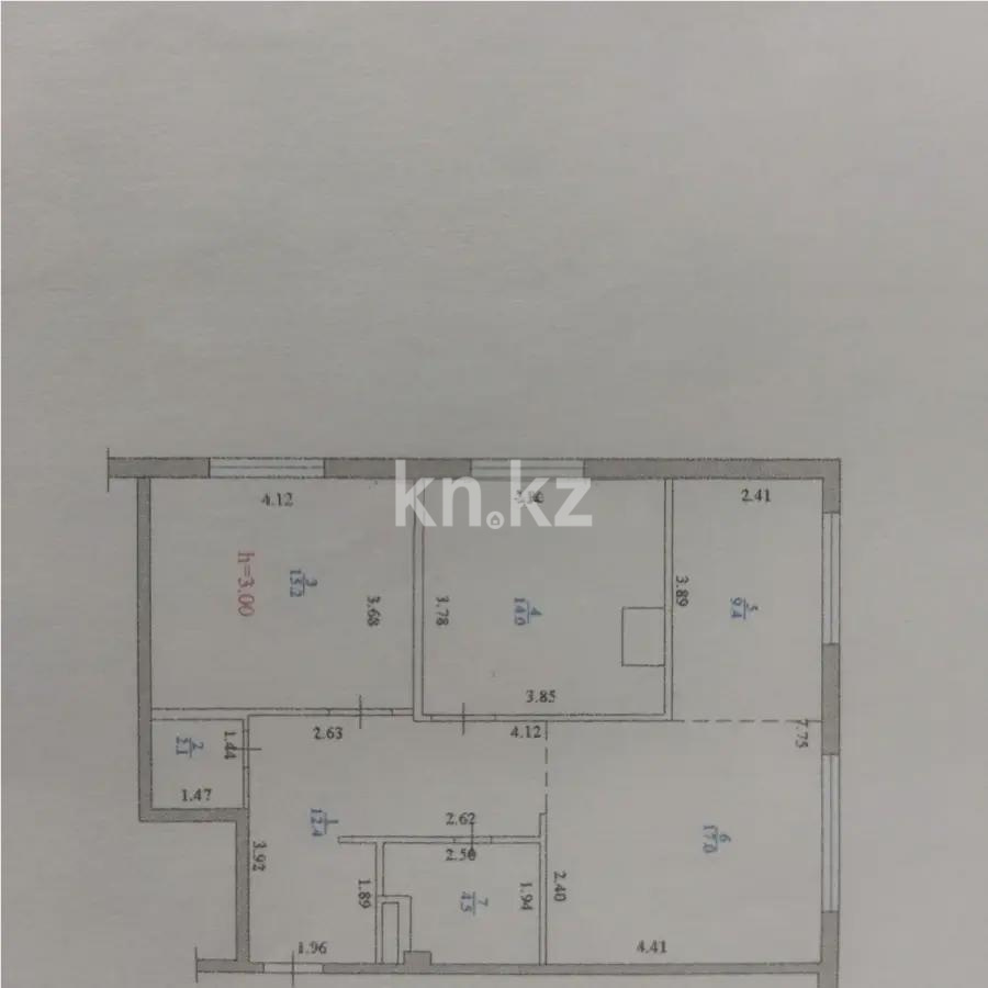 Продажа 3-комнатной квартиры, 78 м² в Алматы