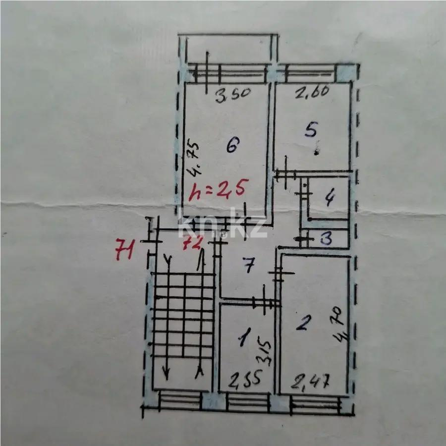 Продажа 3-комнатной квартиры, 57 м² в Абае - фото 6