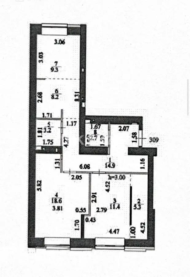 Продажа 2-комнатной квартиры, 74 м² в Астане
