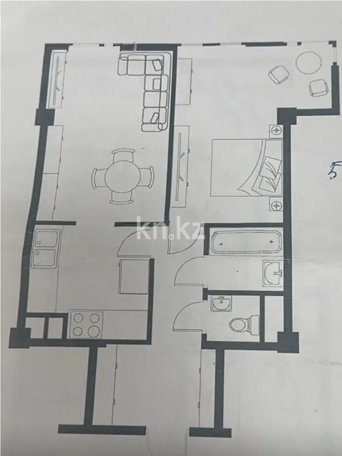 Продажа 2-комнатной квартиры, 48.9 м² в Алматы