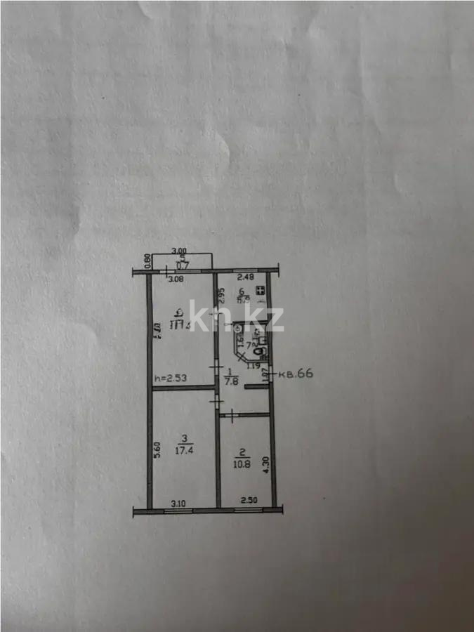Продажа 3-комнатной квартиры, 62.9 м² в Алматы - фото 7