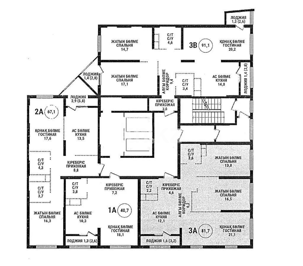 Продажа 3-комнатной квартиры, 82 м² в Алматы