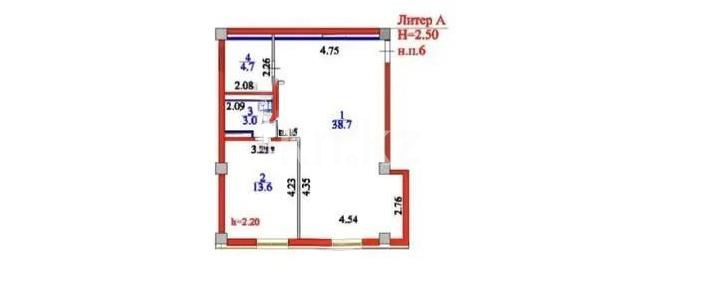 Продажа 2-комнатной квартиры, 75.3 м² в Астане - фото 4