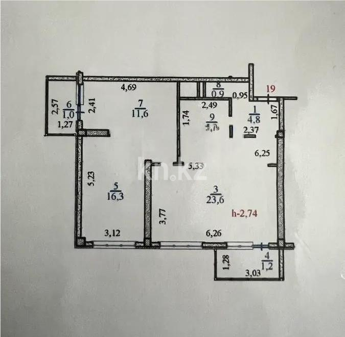 Продажа 2-комнатной квартиры, 12 м² в Алматы
