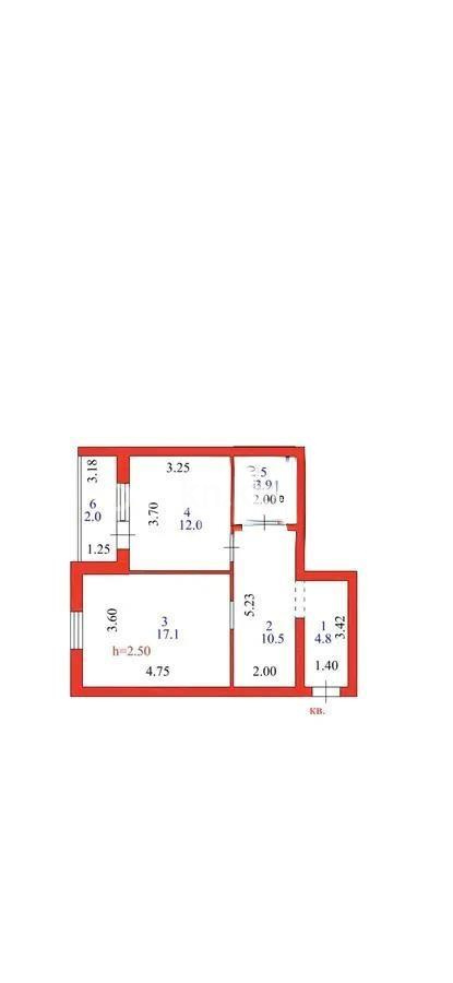 Продажа 2-комнатной квартиры, 50.3 м² в Астане - фото 5