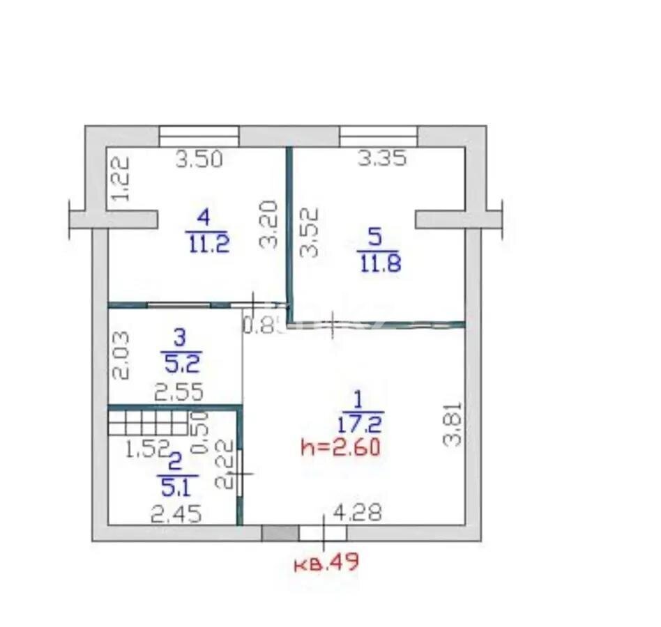 Продажа 3-комнатной квартиры, 50.5 м² в Алматы - фото 6