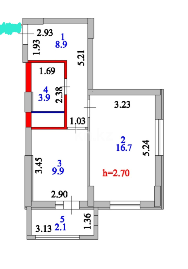 Продажа 1-комнатной квартиры, 42 м² в Астане - фото 9