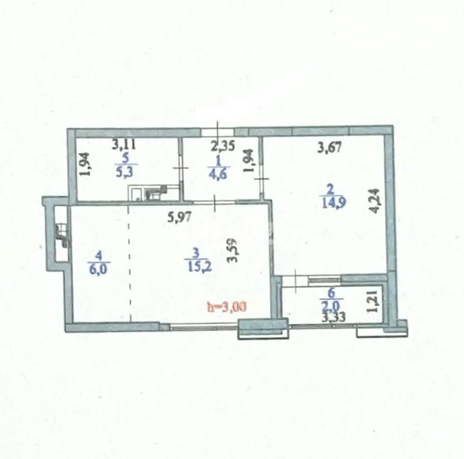 Продажа 2-комнатной квартиры, 49 м² в Астане - фото 6