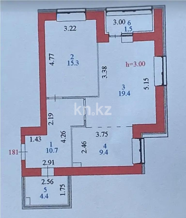 Продажа 2-комнатной квартиры, 60.7 м², ул. Онгарсыновой, дом  8/1 в Астане - фото 6