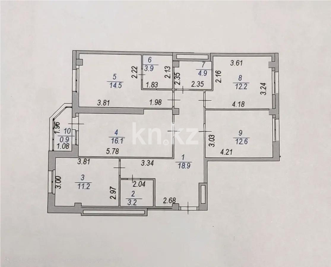 Продажа 4-комнатной квартиры, 98.4 м² в Астане - фото 9