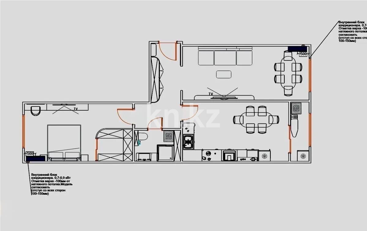 Продажа 2-комнатной квартиры, 71 м² в Алматы