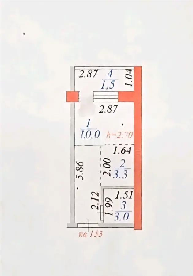 Продажа 1-комнатной квартиры, 18 м² в Астане