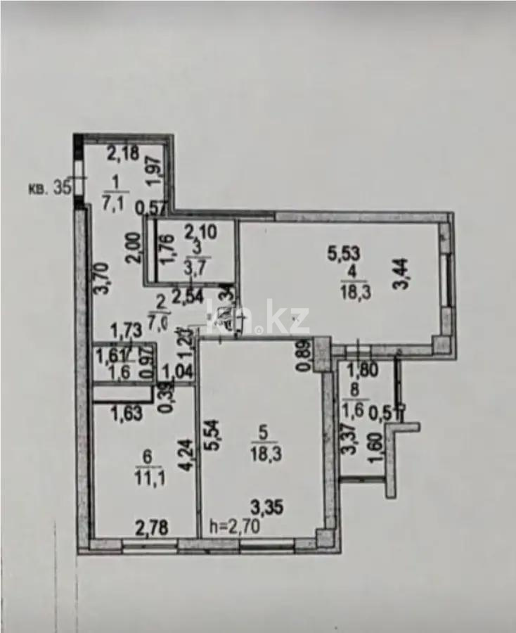 Продажа 2-комнатной квартиры, 70 м² в Астане - фото 8