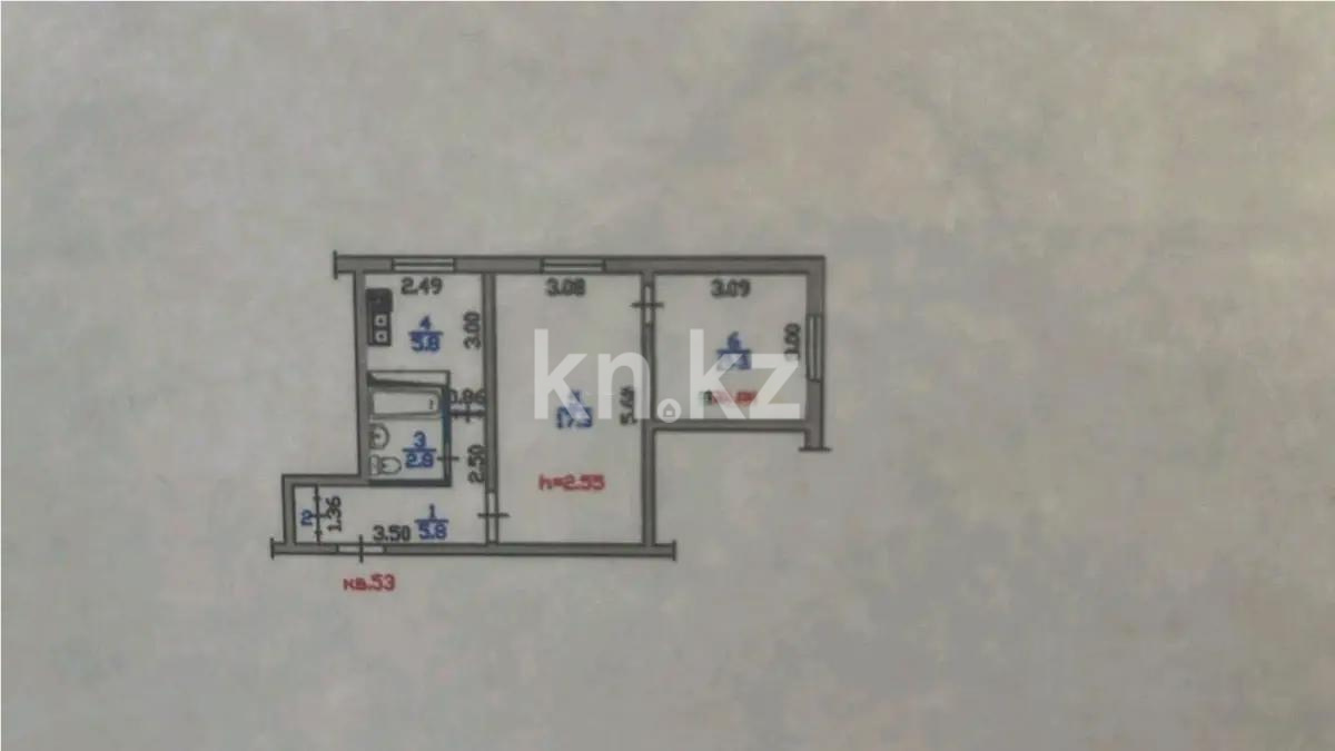 Продажа 2-комнатной квартиры, 41.5 м² в Алматы - фото 3