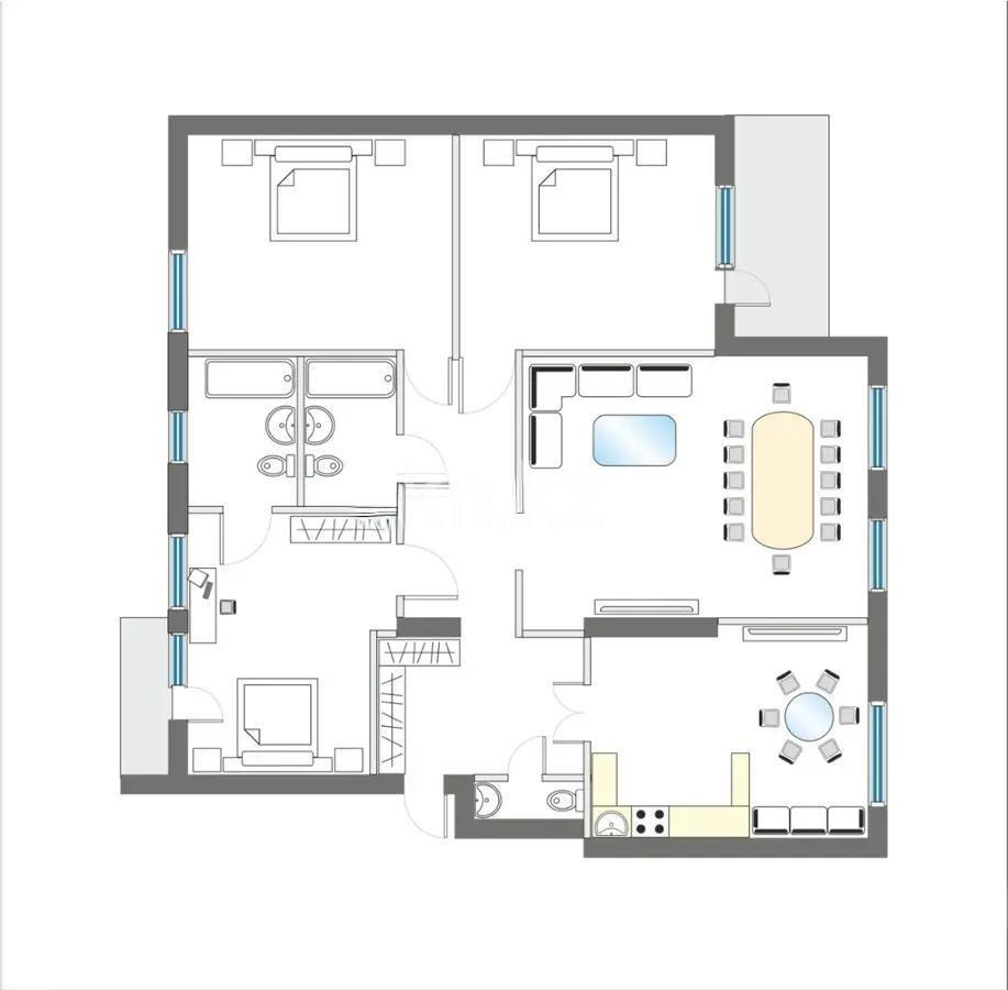 Продажа 4-комнатной квартиры, 197 м², ул. Жалайыри, дом  3 в Астане - фото 3