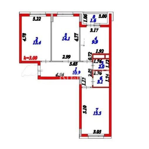 Продажа 3-комнатной квартиры, 72.5 м² в Астане - фото 4