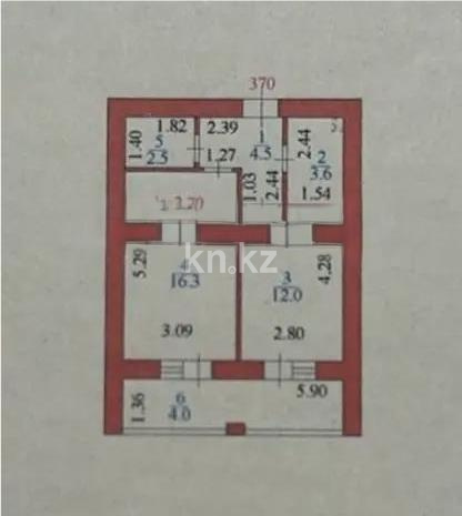 Продажа 2-комнатной квартиры, 43 м² в Астане