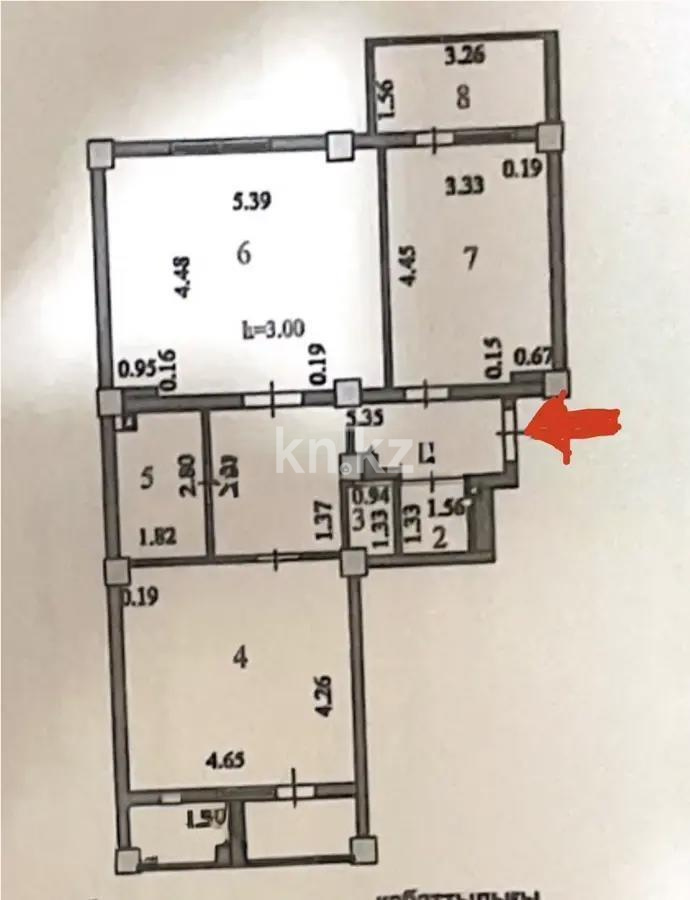 Продажа 2-комнатной квартиры, 82.6 м² в Астане - фото 6