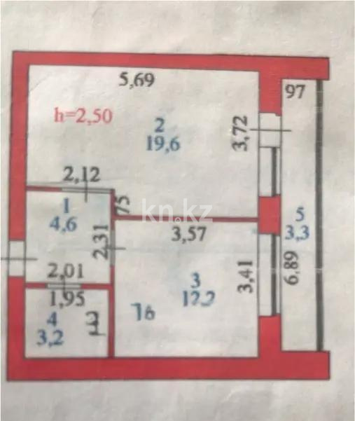 Продажа 1-комнатной квартиры, 45 м² в Астане - фото 3