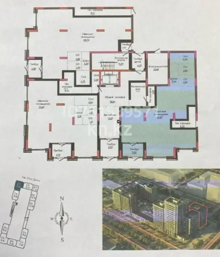 Продажа , 96 м², пр. Улы Дала, дом  28 - пр. Туран в Астане - фото 2