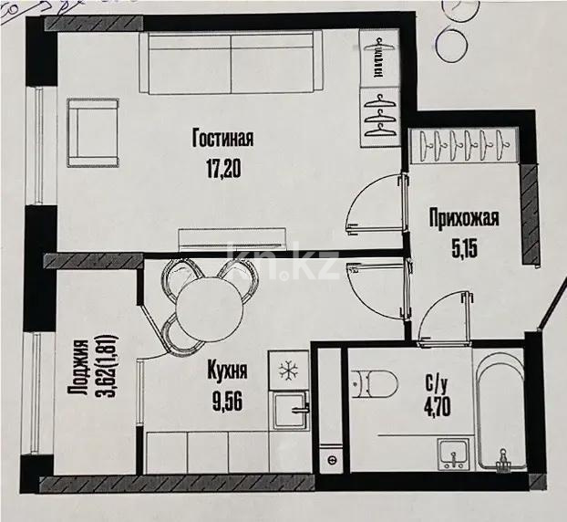 Продажа 1-комнатной квартиры, 38.5 м² в Астане - фото 3
