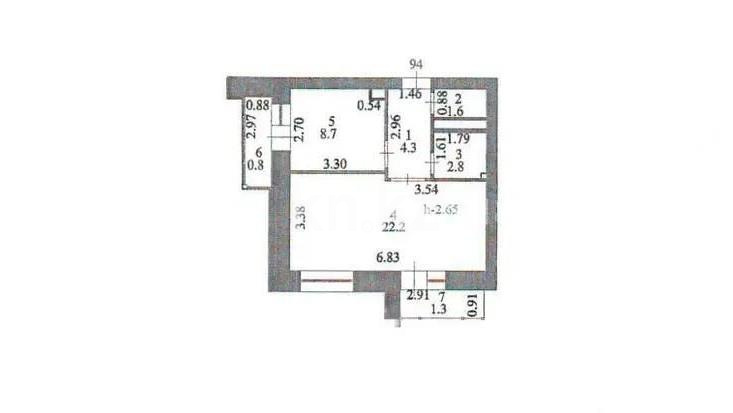 Продажа 1-комнатной квартиры, 41.7 м² в Астане - фото 4