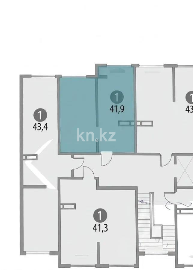 Продажа 2-комнатной квартиры, 42 м² в Алматы
