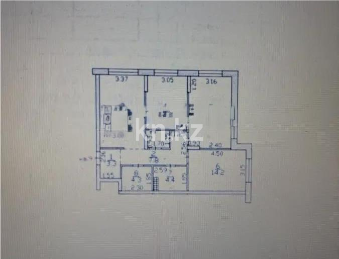 Продажа 3-комнатной квартиры, 84.8 м² в Алматы