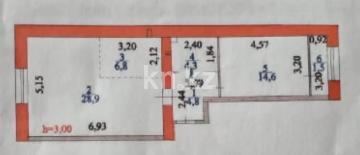 Продажа 2-комнатной квартиры, 60.9 м² в Астане - фото 4