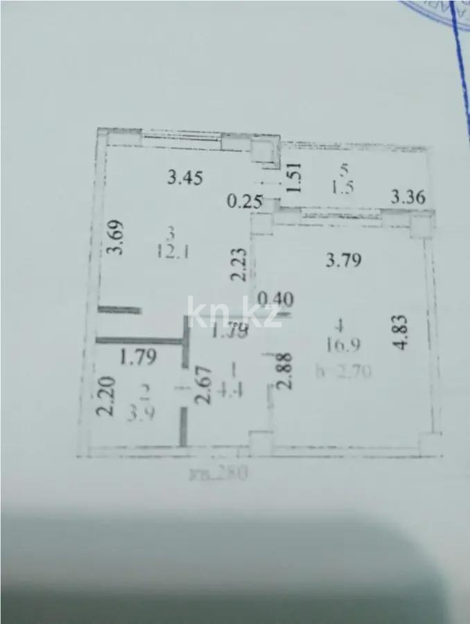Продажа 1-комнатной квартиры, 38.8 м², ул. Дукенулы, дом  38/1 стр в Астане