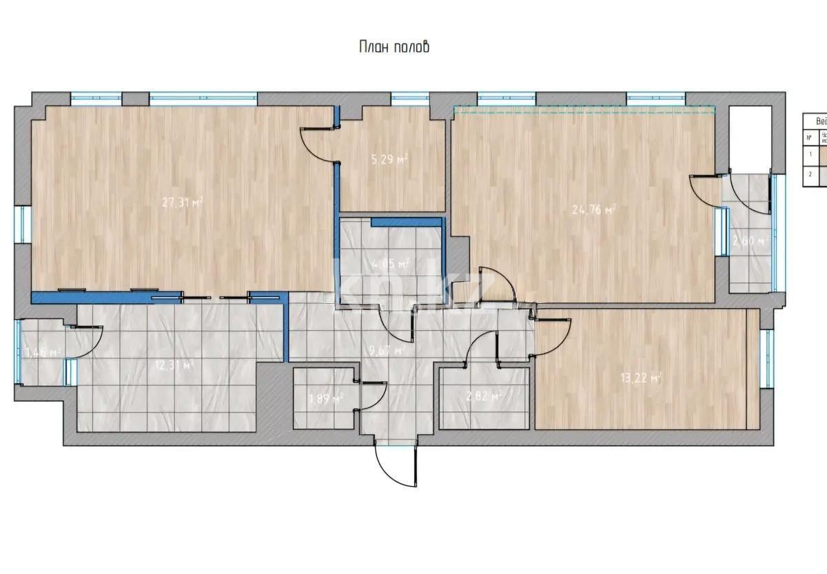 Продажа 4-комнатной квартиры, 104 м² в Алматы