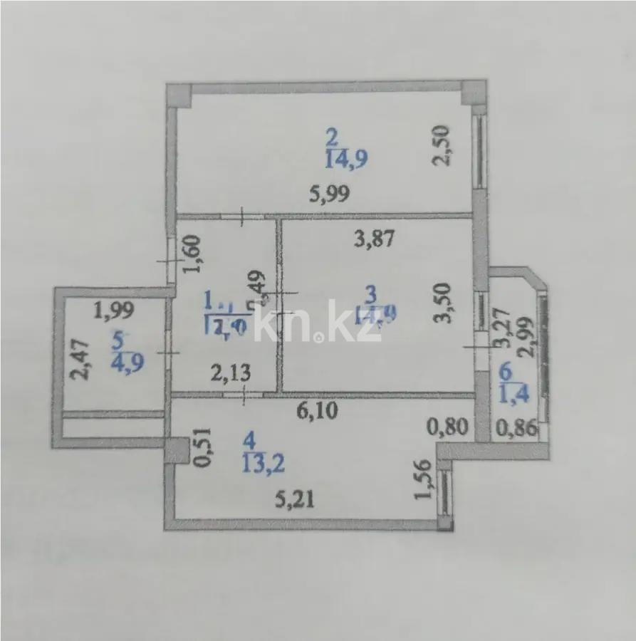 Продажа 2-комнатной квартиры, 55 м², пр. Улы Дала, дом  55/1 в Астане - фото 4