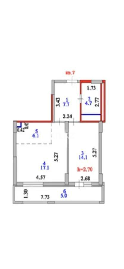 Продажа 2-комнатной квартиры, 55 м² в Астане - фото 3
