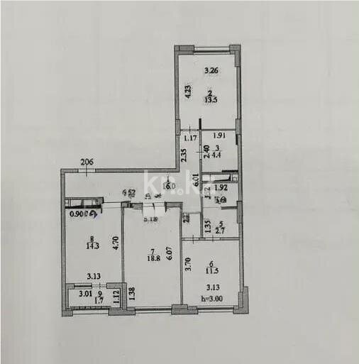 Продажа 3-комнатной квартиры, 85.7 м² в Астане - фото 3