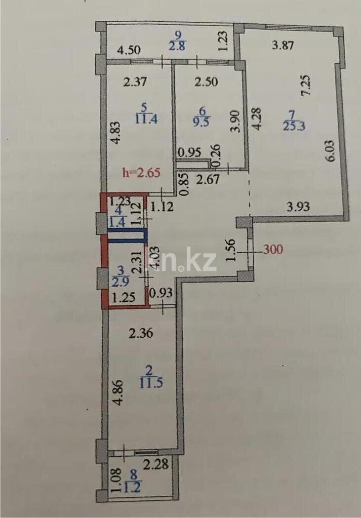 Продажа 3-комнатной квартиры, 80 м² в Астане - фото 7